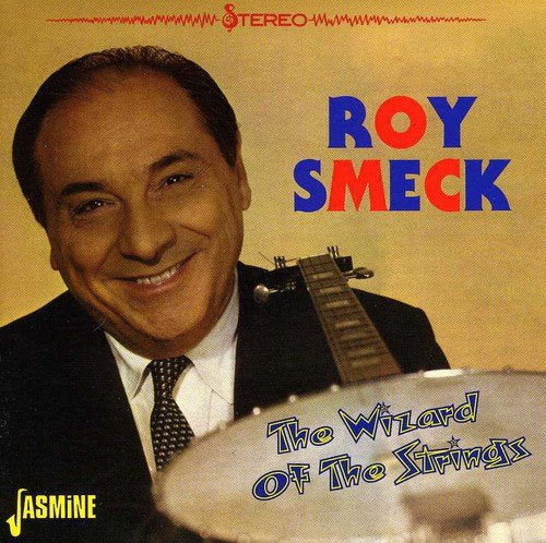 "CD cover featuring Roy Smeck with a banjo and drum, smiling."