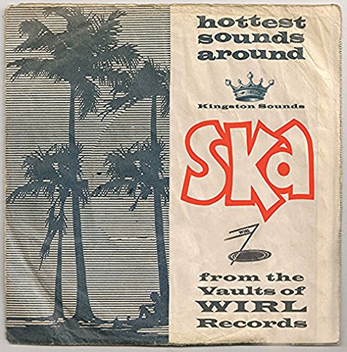 A CD case cover with "hottest sounds around" and "SKA" text, featuring palm trees.
