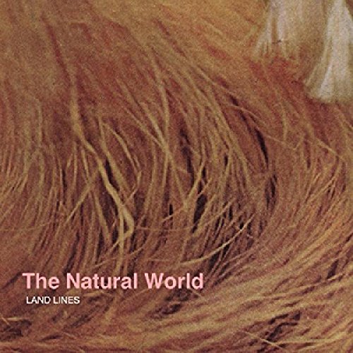 The image is a CD cover for "Land Lines - The Natural World". #### Alt text: "CD cover with feather-like texture and 'The Natural World' text."