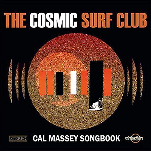 "Album cover with orange and gold circle design on a black background."