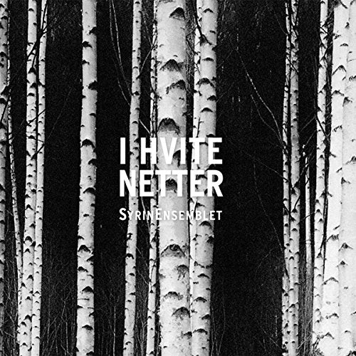 "Black and white image of birch trees with white text overlay and orange Amazon logo."
