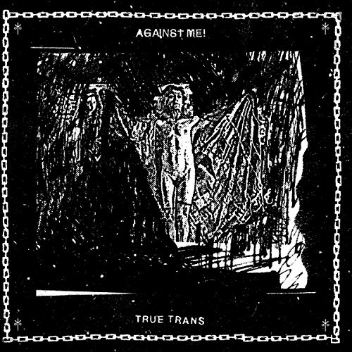 Black and white vinyl album cover with illustration of a person with outstretched wings.
