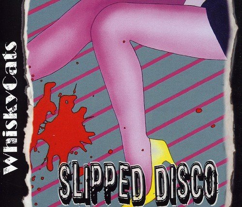 Album cover featuring a cartoon woman's legs with blood splatter and "Slipped Disco" text.