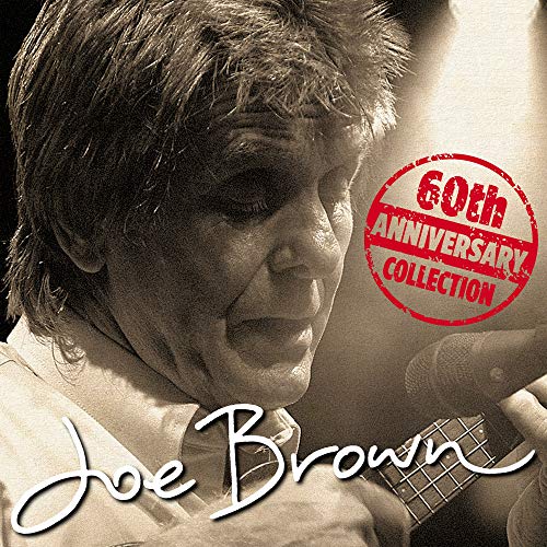 "CD cover featuring Joe Brown with a red '60th Anniversary Collection' stamp."