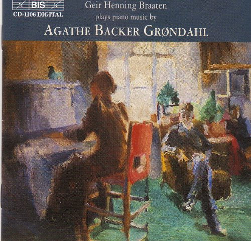 "CD cover featuring impressionist painting of people in a room with a piano."