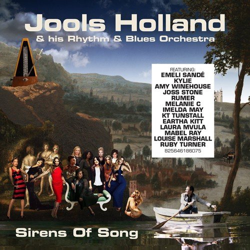 "CD cover featuring a mountain landscape with blue sky and text describing the music content."