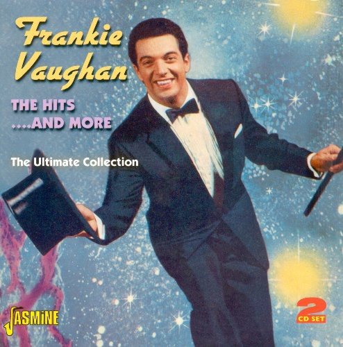 "CD cover featuring Frankie Vaughan in a tuxedo, holding a top hat and cane."
