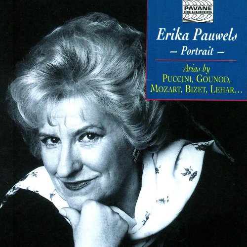 CD cover with black-and-white portrait of woman and blue title text overlay.