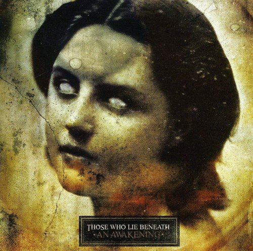 A CD cover featuring a woman's face with white eyes and dark hair.