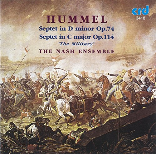 "CD cover featuring a battle scene with text describing the music contents."