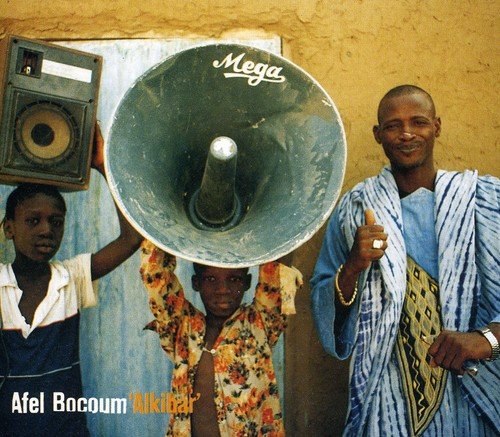 "CD cover featuring three men, one holding a large megaphone and speaker."