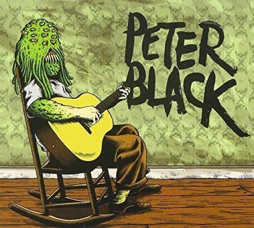 "Album cover art: illustration of a man with a green monster head playing guitar."