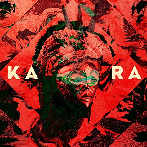 Red-toned album cover with a person wearing goggles, "KARA" text overlay.