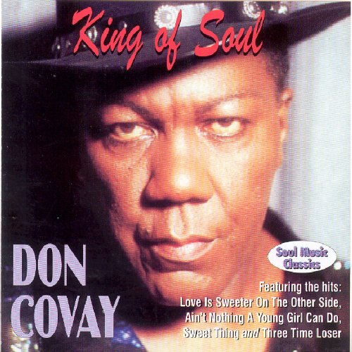 "CD cover featuring a close-up of Don Covay wearing a black hat."