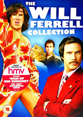 DVD cover featuring Will Ferrell in two different costumes against a blue background.