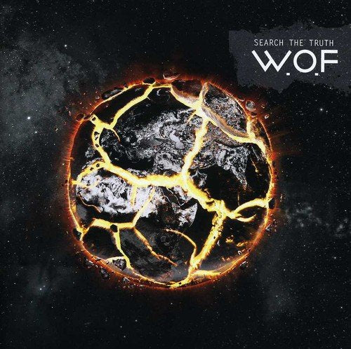 CD cover: cracked Earth with glowing fissures in a starry sky.