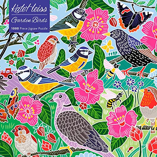 Adult Jigsaw Puzzle: Kate Heiss: Garden Birds: 1000-Piece Jigsaw Puzzles