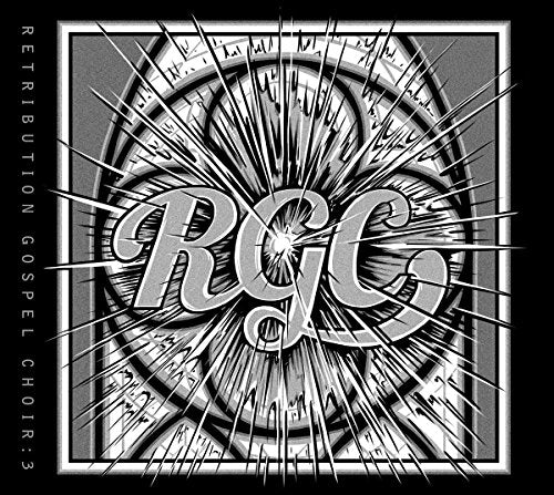 The image shows a black-and-white album cover with "RGC" in the center.