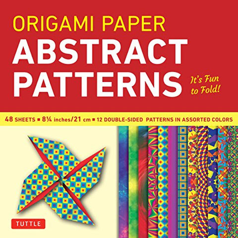 Origami Paper - Abstract Patterns - 8 1/4 inch - 48 Sheets: Tuttle Origami Paper: Large Origami Sheets Printed with 12 Different Designs: Instructions for 6 Projects Included