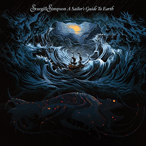 A vinyl album cover featuring a ship in a stormy sea with a sea monster.