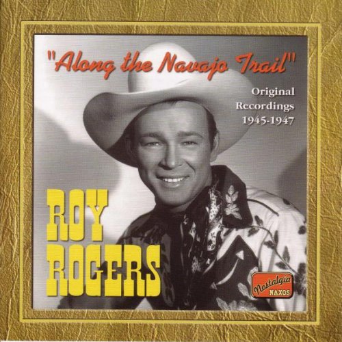 Roy Rogers CD cover featuring a black-and-white cowboy portrait on a gold background.