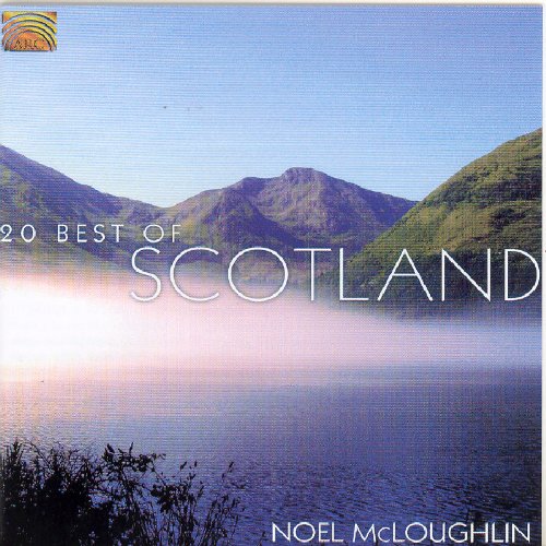CD cover featuring a serene Scottish landscape with mountains and misty lake.
