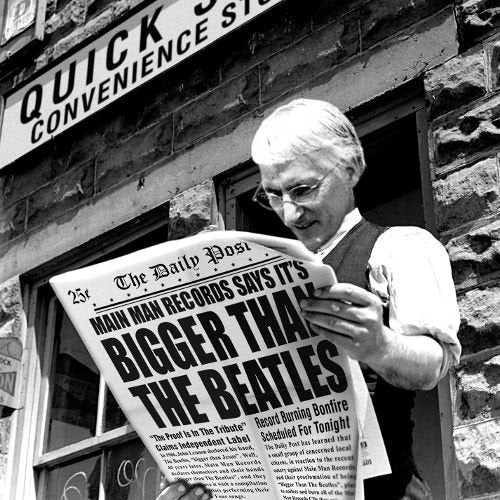 Various Artists - Bigger Than The Beatles: Main Man Records Tribute To The Beatles [CD]