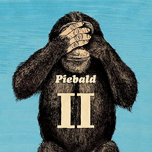 "Piebald Vol. 2 CD cover featuring a monkey covering its face against a blue background."