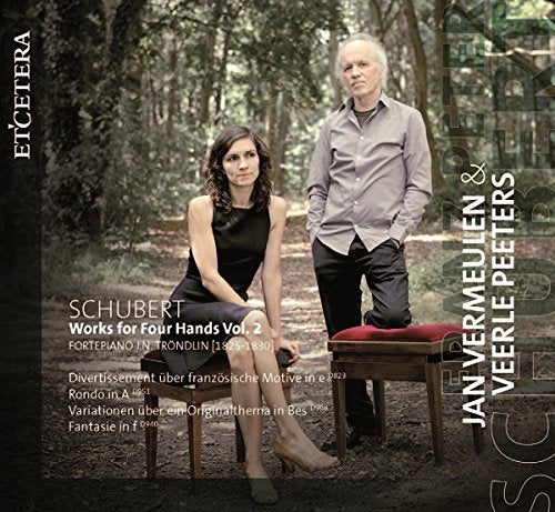 CD cover featuring a man and woman in a forest, with text overlay.