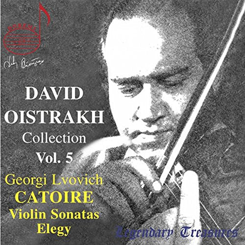 Black and white CD cover featuring a man playing the violin with text overlays.
