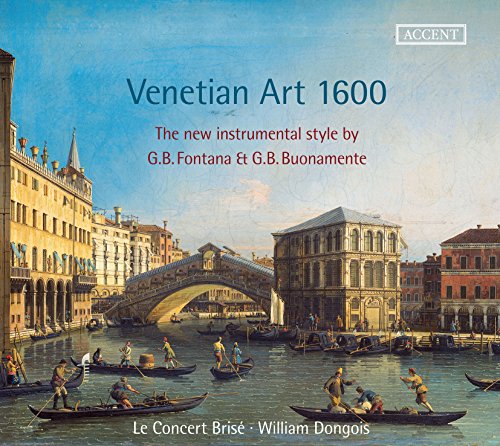 "CD cover featuring a painting of a Venetian canal with boats and buildings."