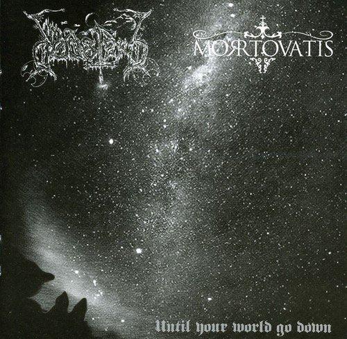 "Album cover with black starry background, white text, and silhouetted hands."