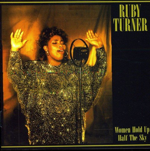 Ruby Turner album cover featuring a woman singing into a microphone with hands raised.