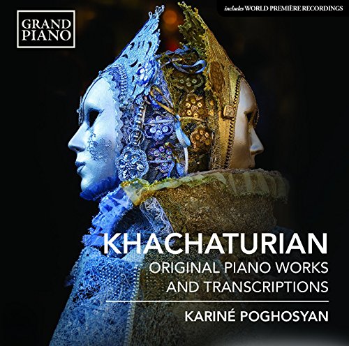 "CD cover featuring two ornate masks and text on a dark background."