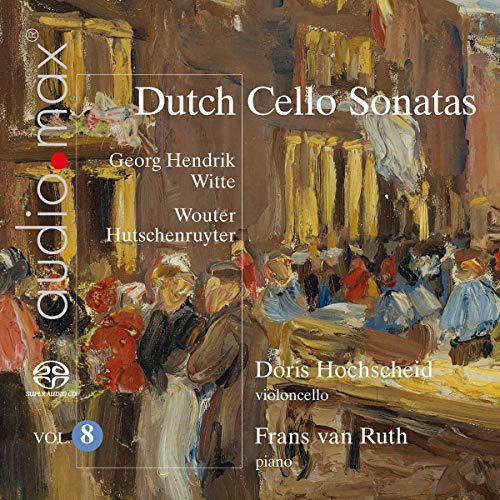 "CD cover featuring an abstract painting of a 18th-century ballroom scene."