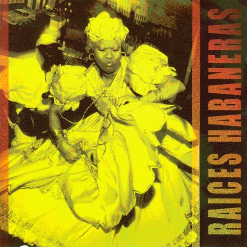 "Album cover with a woman in traditional dress, yellow-toned image, text on right side."
