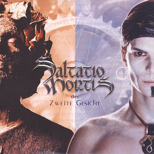 "CD cover featuring two men's portraits with 'Saltatio Mortis' text in stylized font."
