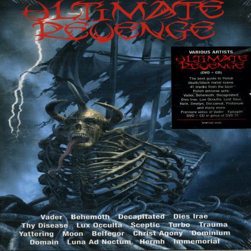 "DVD cover featuring a dark, skeletal creature with horns amidst a stormy background."