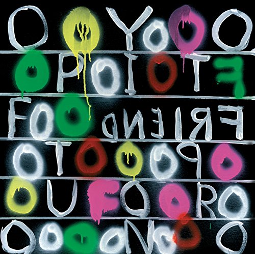"Album cover with colorful, dripping paint and white text on a black background."