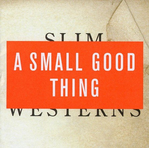 "CD cover with orange rectangle and white text on beige background with Amazon logo."