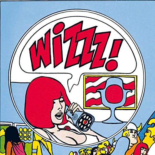 "Wizzz!" vinyl album cover featuring cartoon woman singing into a microphone.