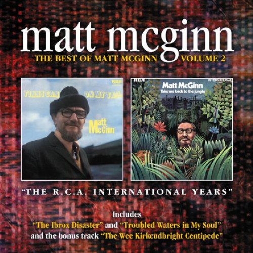 "CD cover with Matt McGinn's name and two black-and-white photos of the artist."