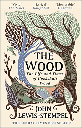 Book cover featuring an illustrated tree with the title "The Wood" and author's name.