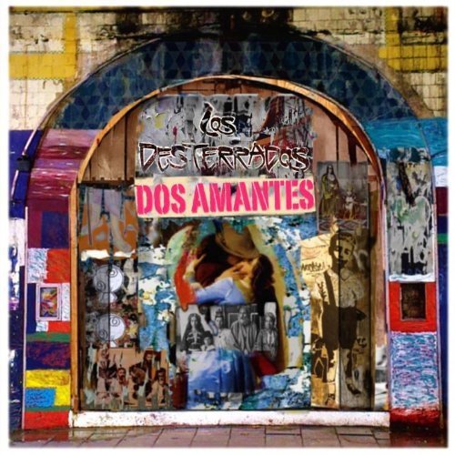 A colorful album cover featuring a collage of images around an arched doorway.