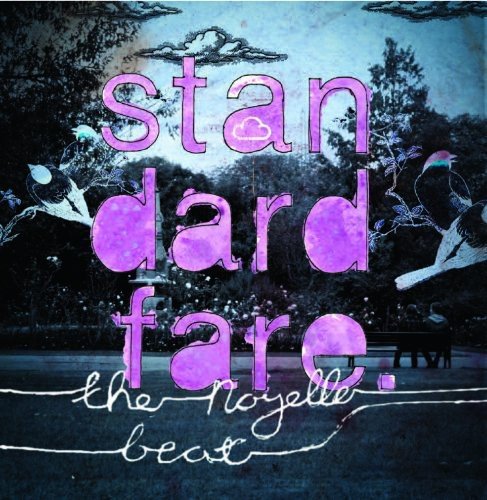 "CD cover with pink text 'standard fare' and 'the noyelle beat' on a dark background."