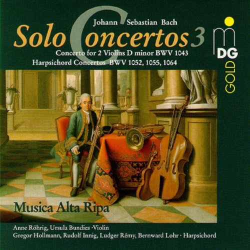 CD cover featuring a man with a bassoon in an ornate room, green background.