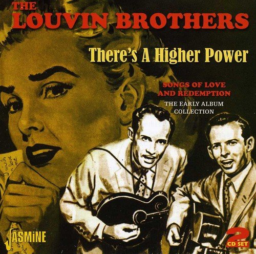 "CD cover with sepia-toned image of The Louvin Brothers and a woman's face."