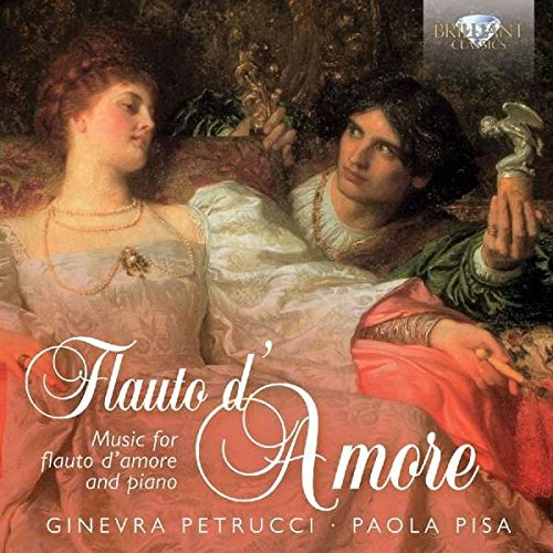 "CD cover featuring a Renaissance-style painting of a man and woman reclining together."