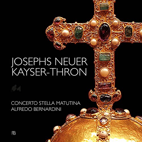 "CD cover featuring a gold, jewel-encrusted cross and orb against a black background."