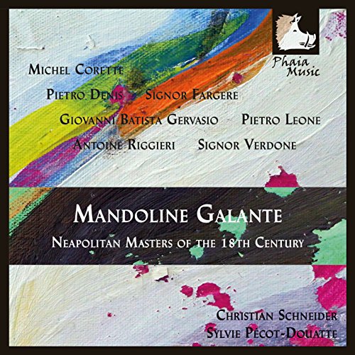 "CD cover with abstract painting and text listing composers and performers."